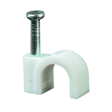 CABLE CLIP 6MM ROUND [100]